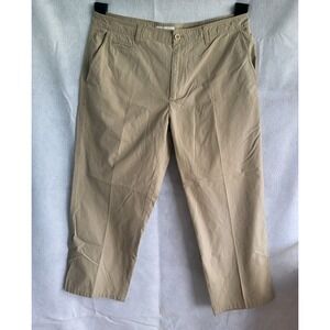 calvin klein mens dress pants‎ tan khaki pinstripe 36 30